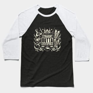 Straight Outta Czech Republic Baseball T-Shirt